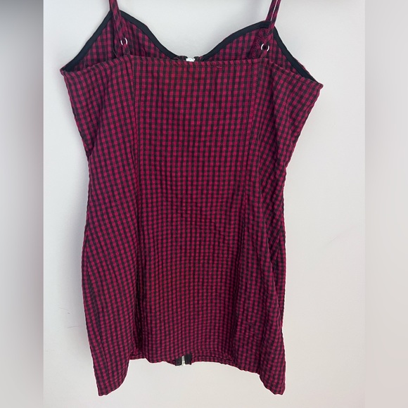 Zip Up Plaid Dress S - Picture 6 of 8